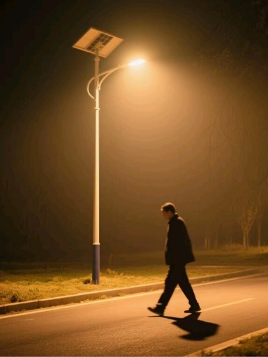 用太阳能路灯，温暖农村的夜晚